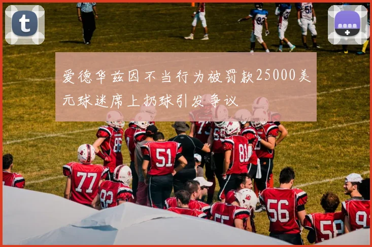 爱德华兹因不当行为被罚款25000美元球迷席上扔球引发争议